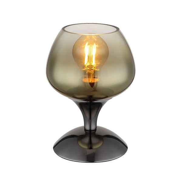 Lampe à poser Maxy noire et chromée (15548T3)