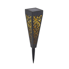 Luminaire extérieur noir, H 33 cm