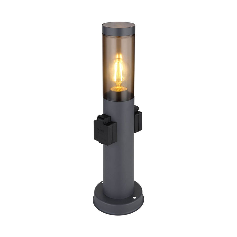 Luminaire extérieur Boston anthracite et inox