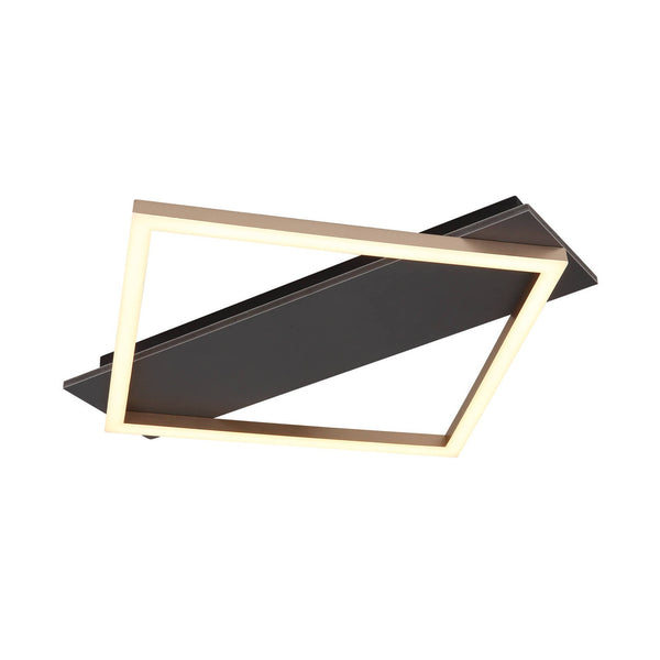 Plafonnier Beatrix I noir mat, L 52 cm (67330G-18)