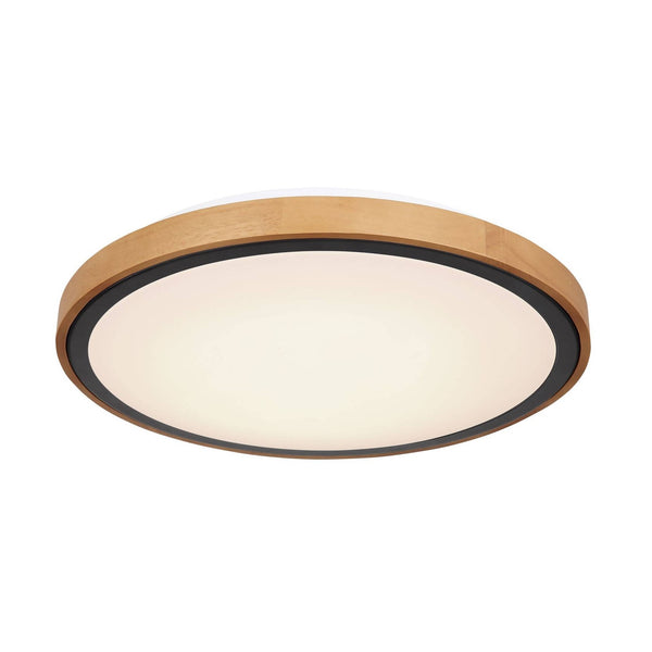 Plafonnier Bruno noir mat, Ø 43,7 cm
