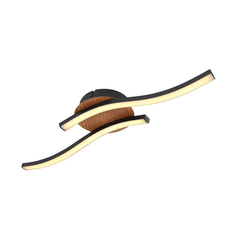 Plafonnier Evita noir, L 51 cm