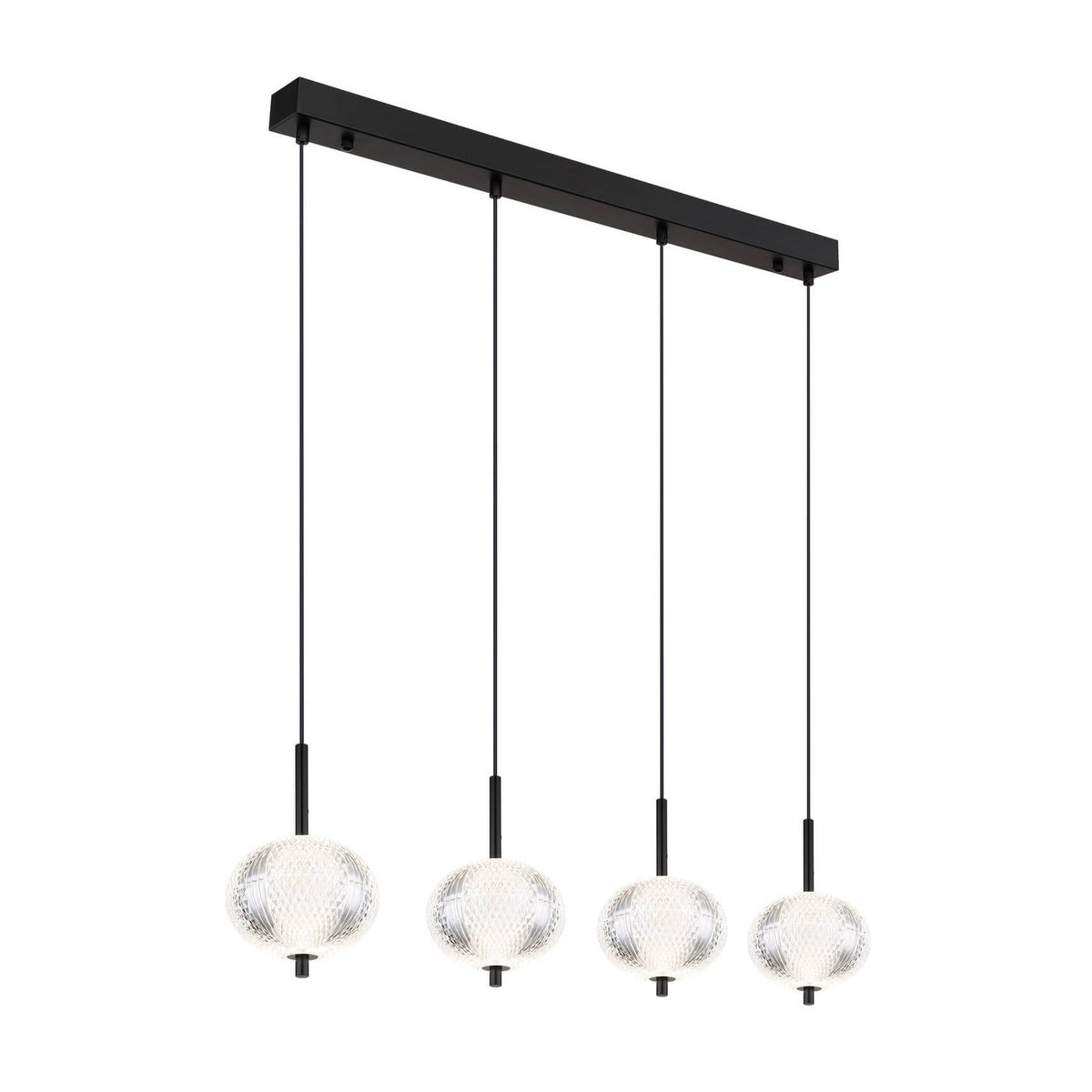 Suspension Aida noire mat, H 120 cm (16042-4H)