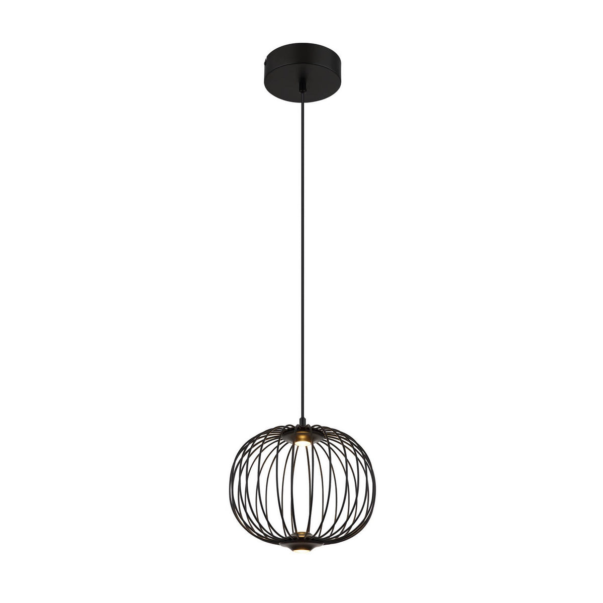 Suspension Galway noire mat (15652H)
