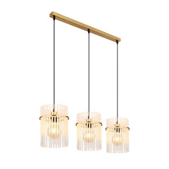 Suspension Gorley dorée, H 140 cm