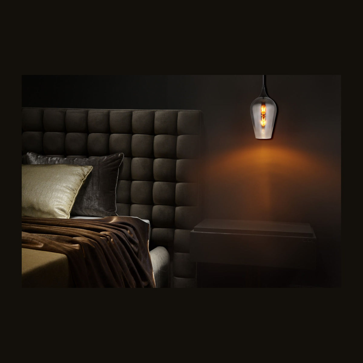 Suspension Lavus noire mat (15552H3)