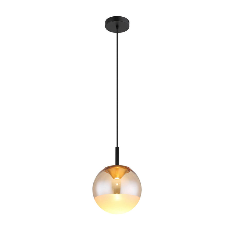 Suspension Severin noire mat, H 130 cm (16057H)
