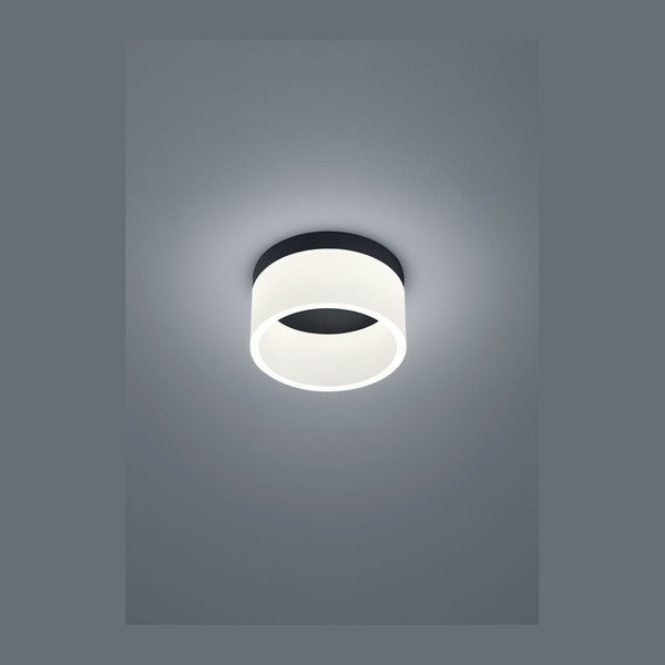 Plafonnier LIV noir, Ø 20 cm