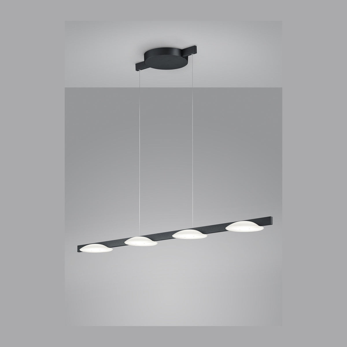 Suspension Pole noire, L 125,5 cm