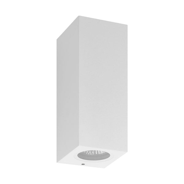 Applique extérieure Down 2 lumières blanche
