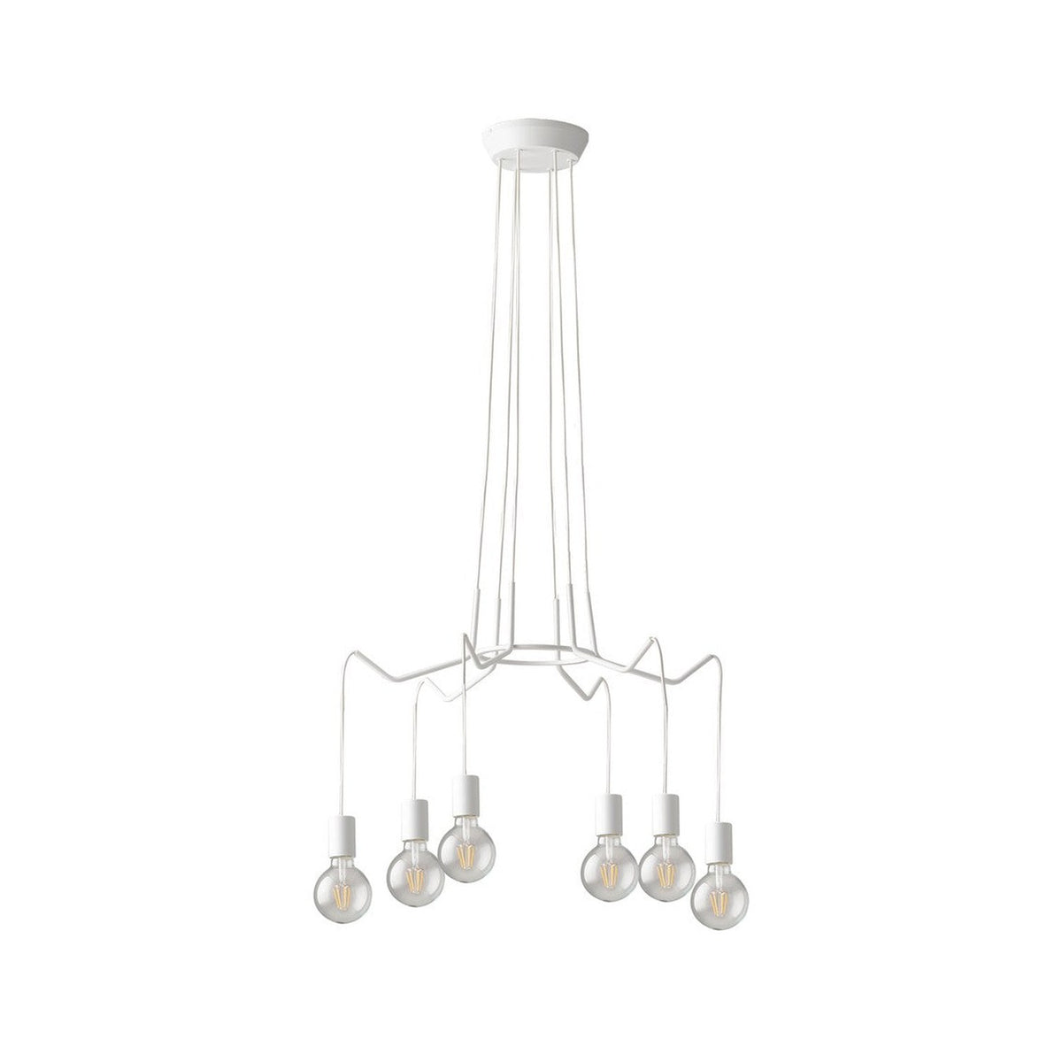 Lustre Habitat blanc (I-HABITAT-S6-BCO)