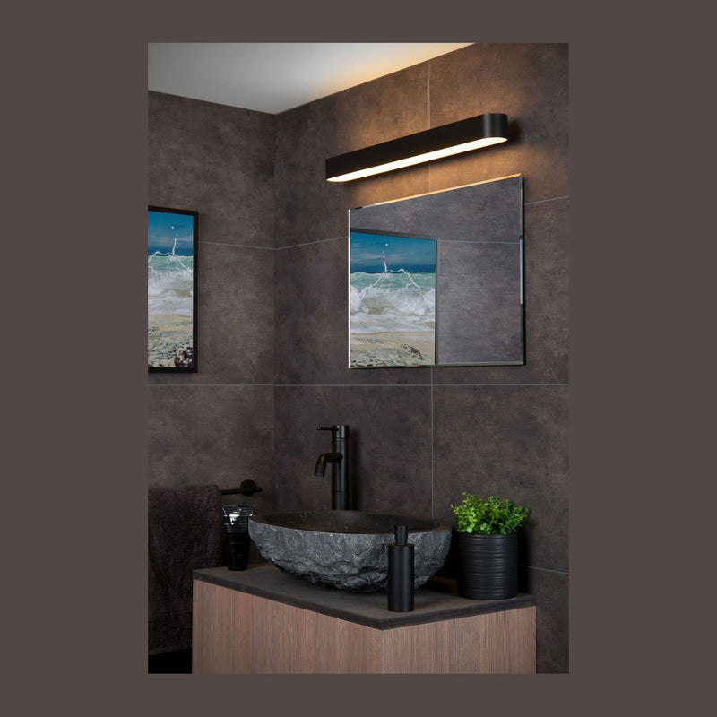 Applique murale Madelon noire et opale, verre