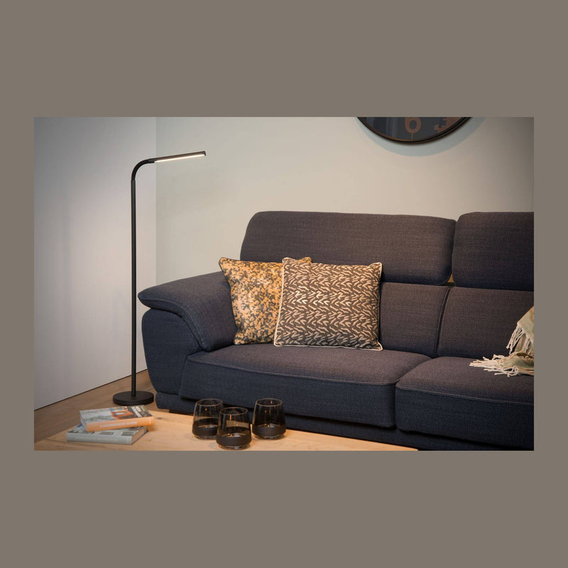 Lampadaire Gilly noir, H 153 cm