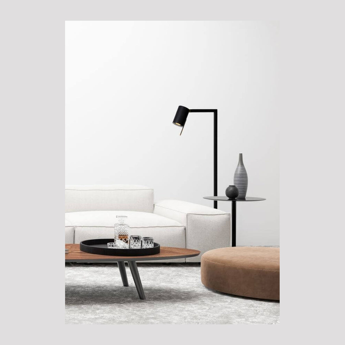 Lampadaire Lesley noir