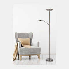 Lampadaire salon | Zenith Chromé
