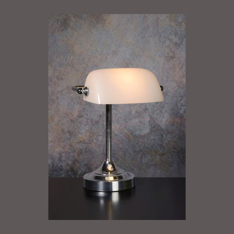 Lampe de bureau | Banker Chromée