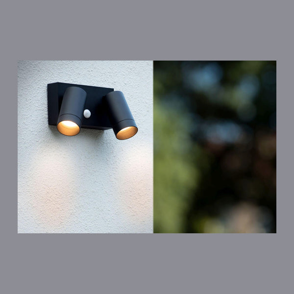Applique extérieure Taylor 2 lumières noire