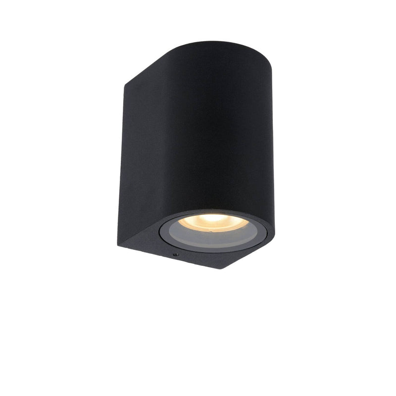 Applique extérieure Zaro noire, H 11 cm