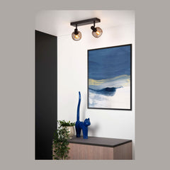 Plafonnier Maren 2 lumières noir
