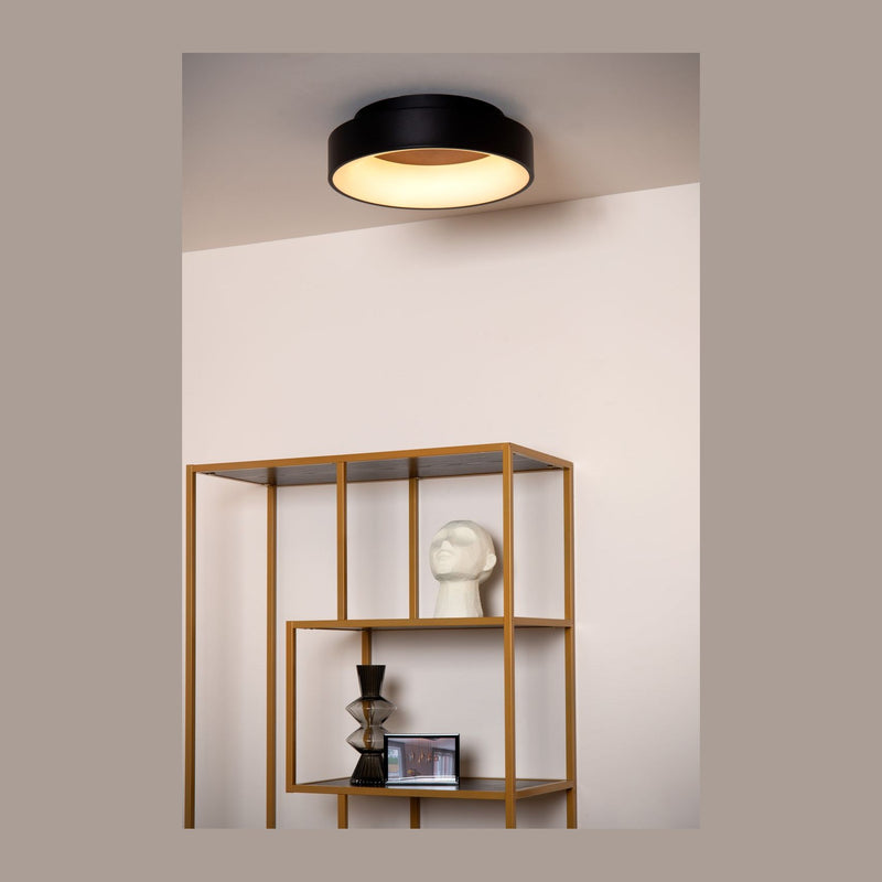 Plafonnier Mirage noir, Ø 38 cm