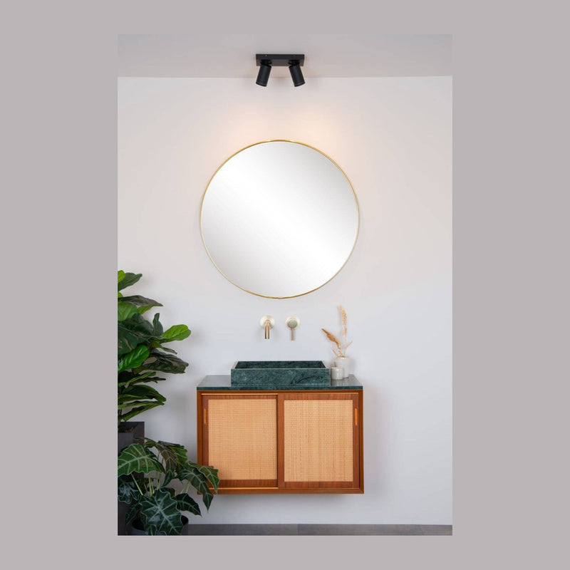 Plafonnier Taylor 2 lumières noir