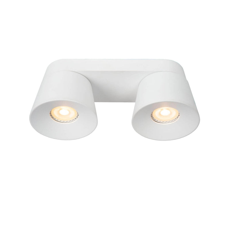 Plafonnier Trigono 2 lumières blanc