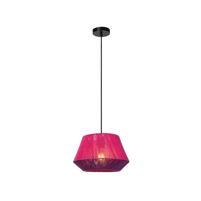 Suspension Jessica rose et noire, coton