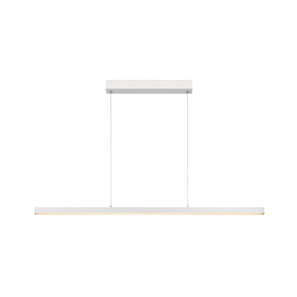Suspension Sigma blanche, L 120 cm