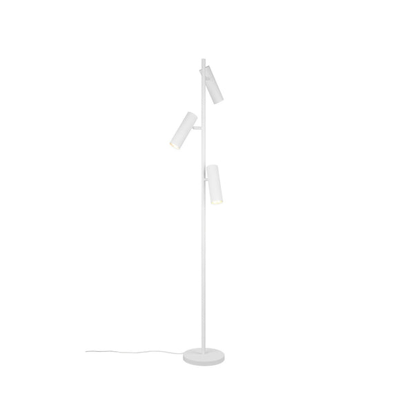 Lampadaire Soka 3 lumières blanc mat
