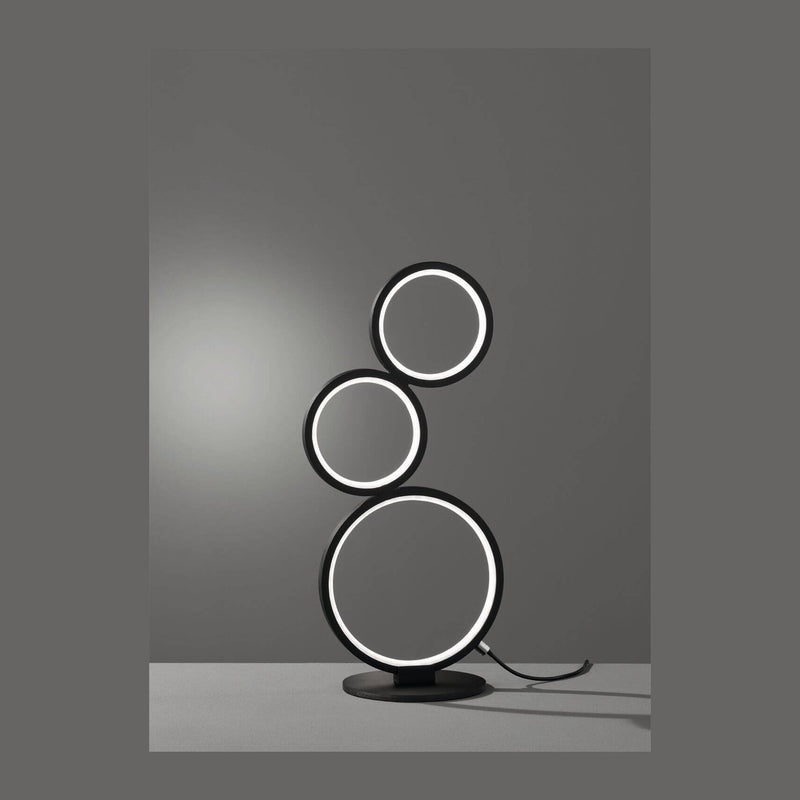 Lampe à poser Rondo noire mat