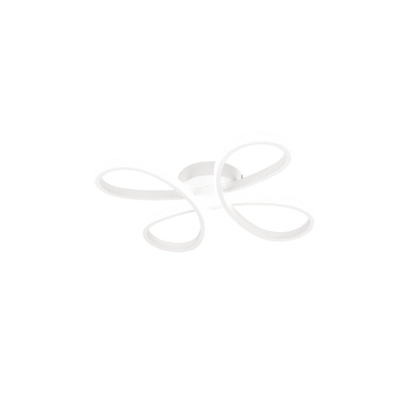 Plafonnier Fly blanc mat, L 40 cm