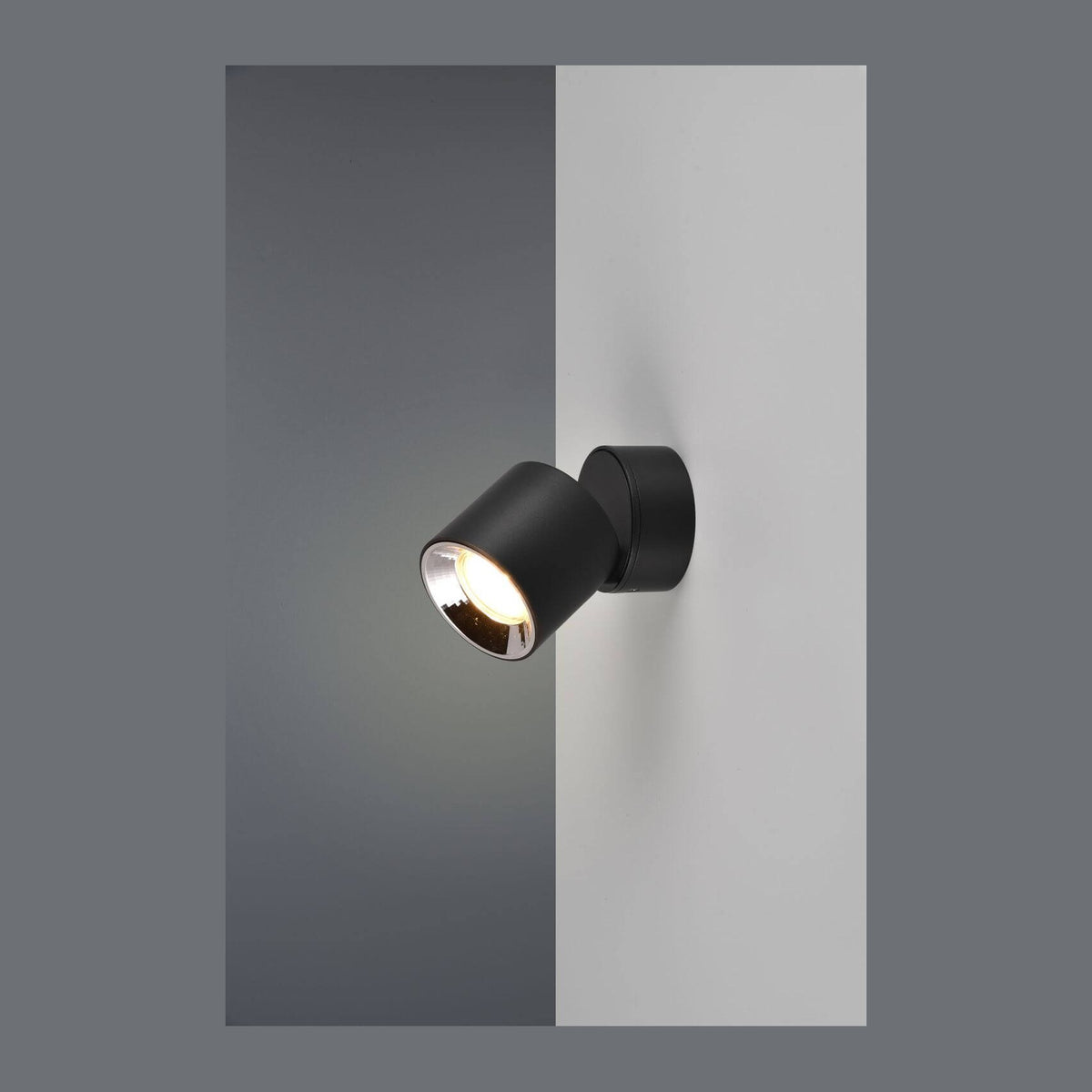 Plafonnier Guayana noir mat