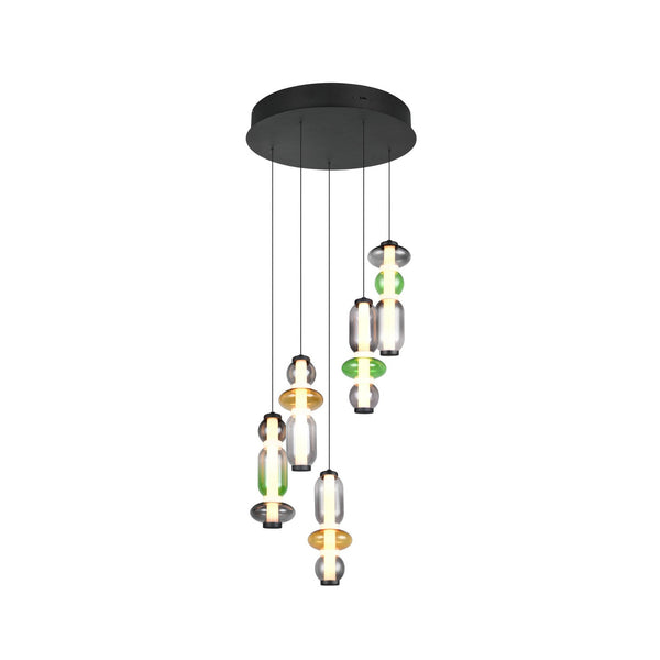 Suspension Minerva multicolore, verre, H 58 cm (334330517)