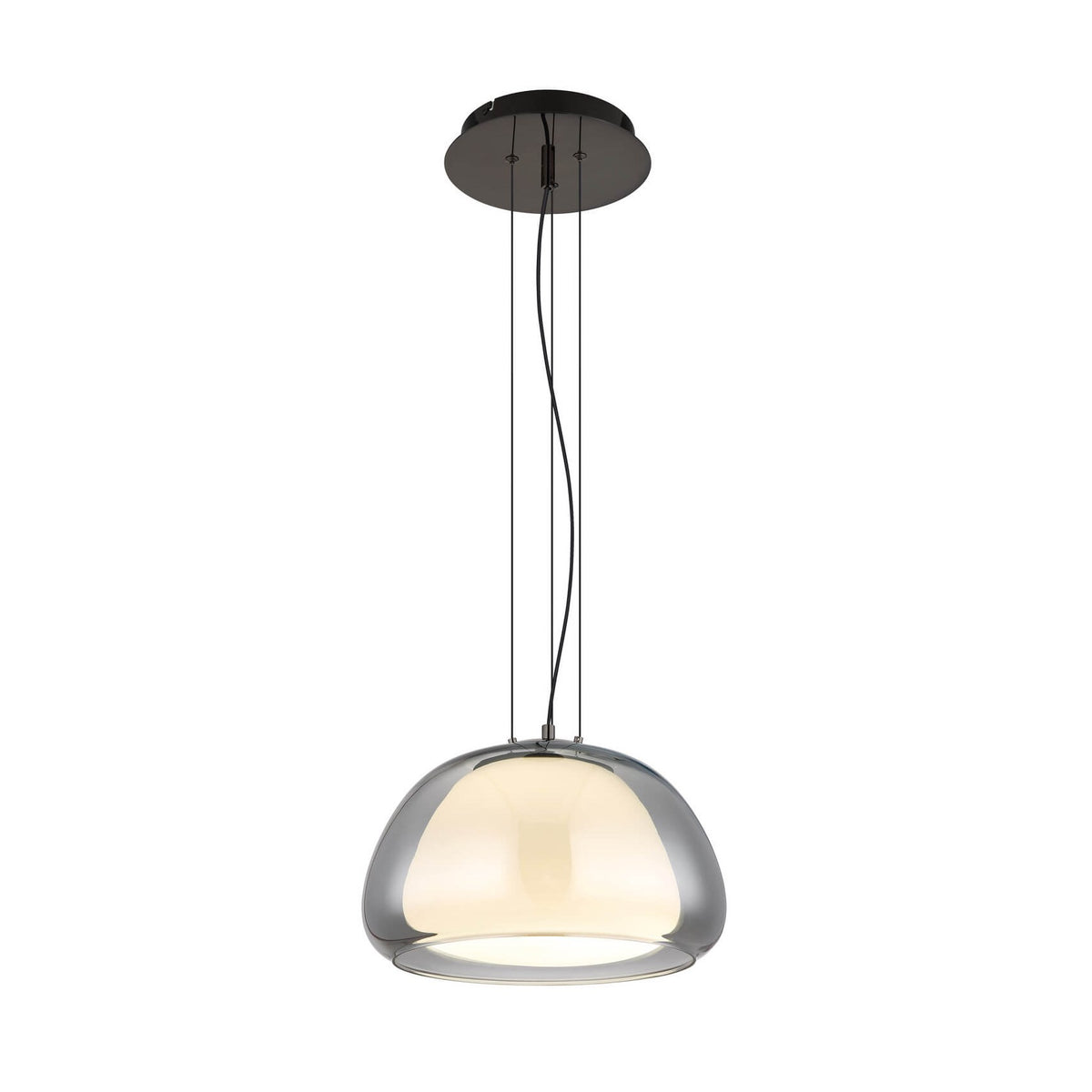 Suspension Avila noire et chromée (15743H1L)