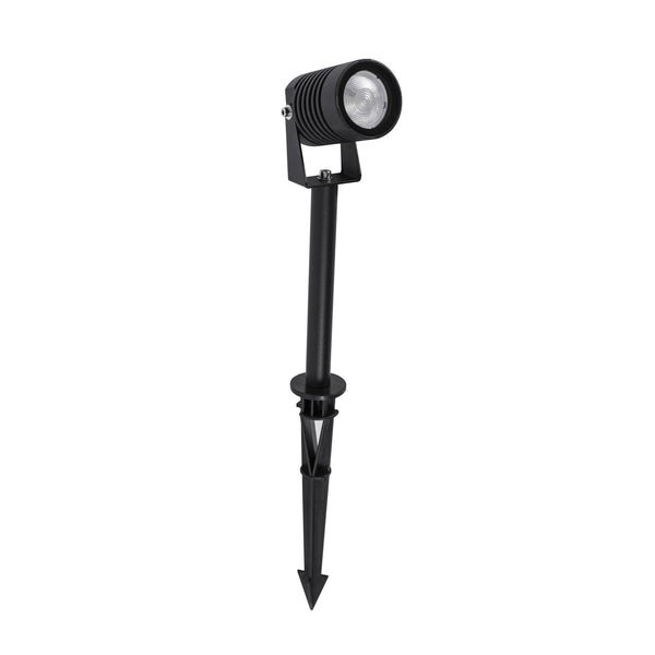 Projecteur extérieur Stake noir, verre, H 45 cm