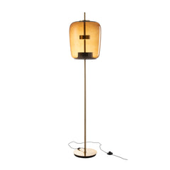 LED-Solarleuchte braunes Glas