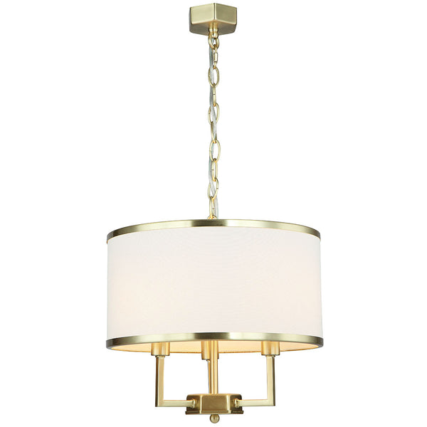 Suspension Casa S, abat-jour tissu