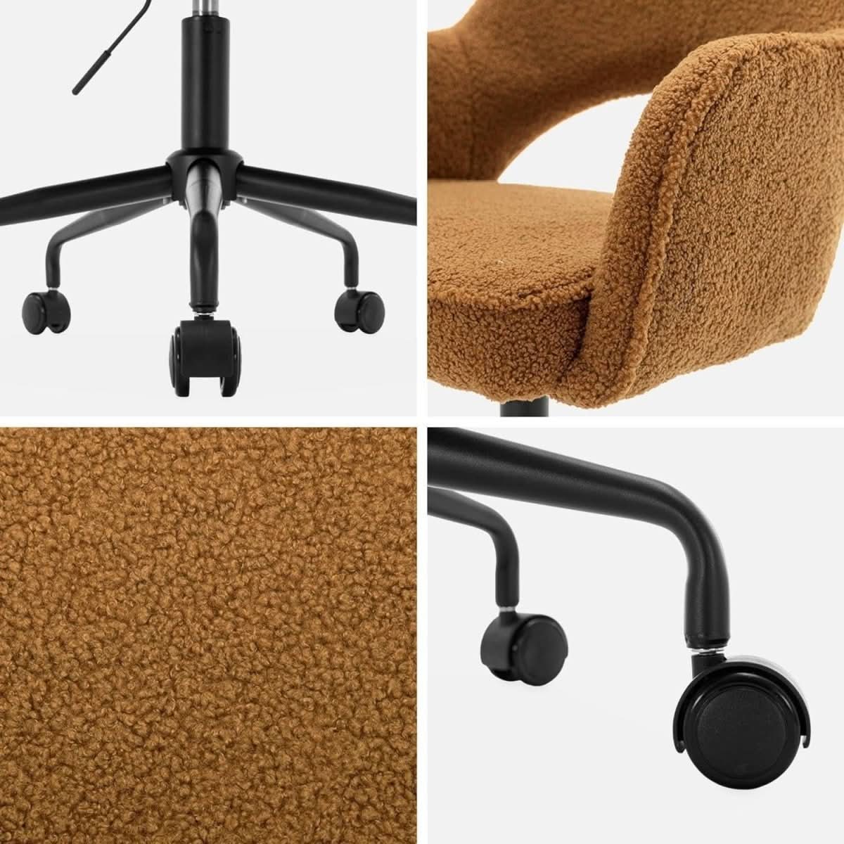 Chaise Bureau Bouclettes | Confort Céleste - Designix Chaise de Bureau