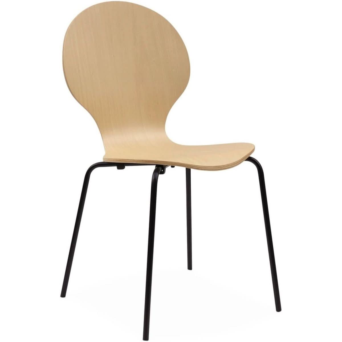 Chaises Bois Hévéa Moderne | Détente - Designix Chaises