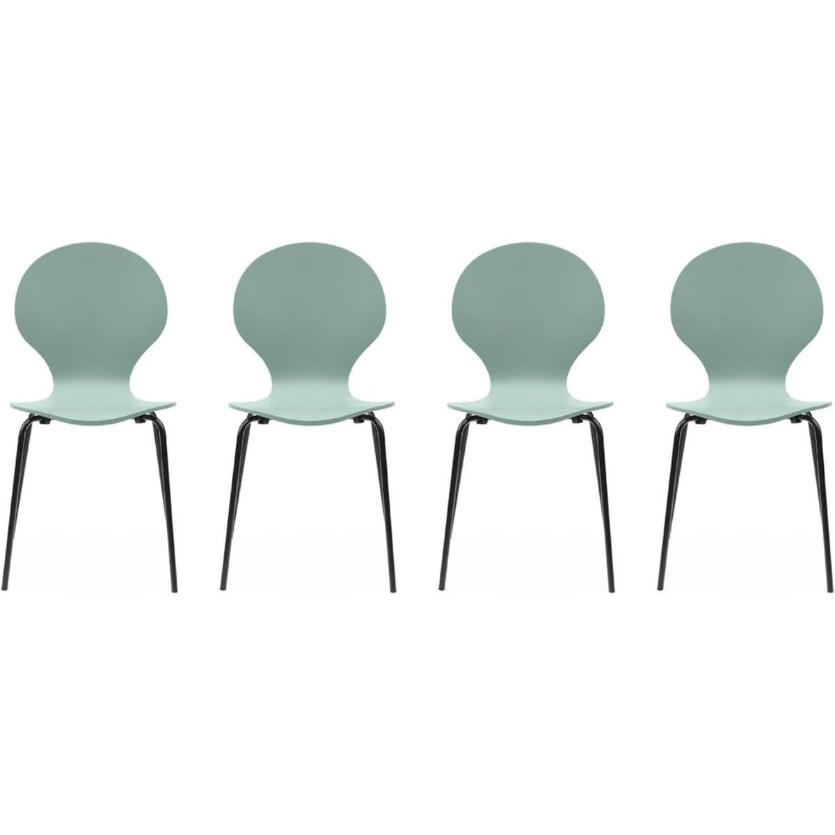 Chaises Bois Métal Minimaliste | Sable - Designix Chaises