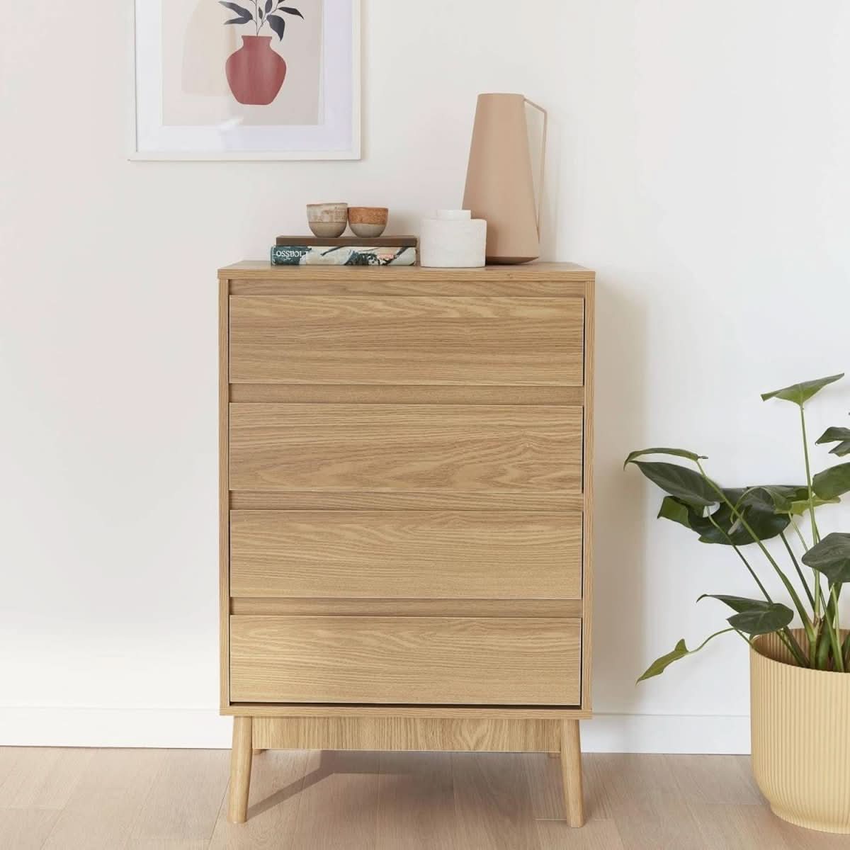 Commode Bois Pieds Compas | Wavy - Designix Commode