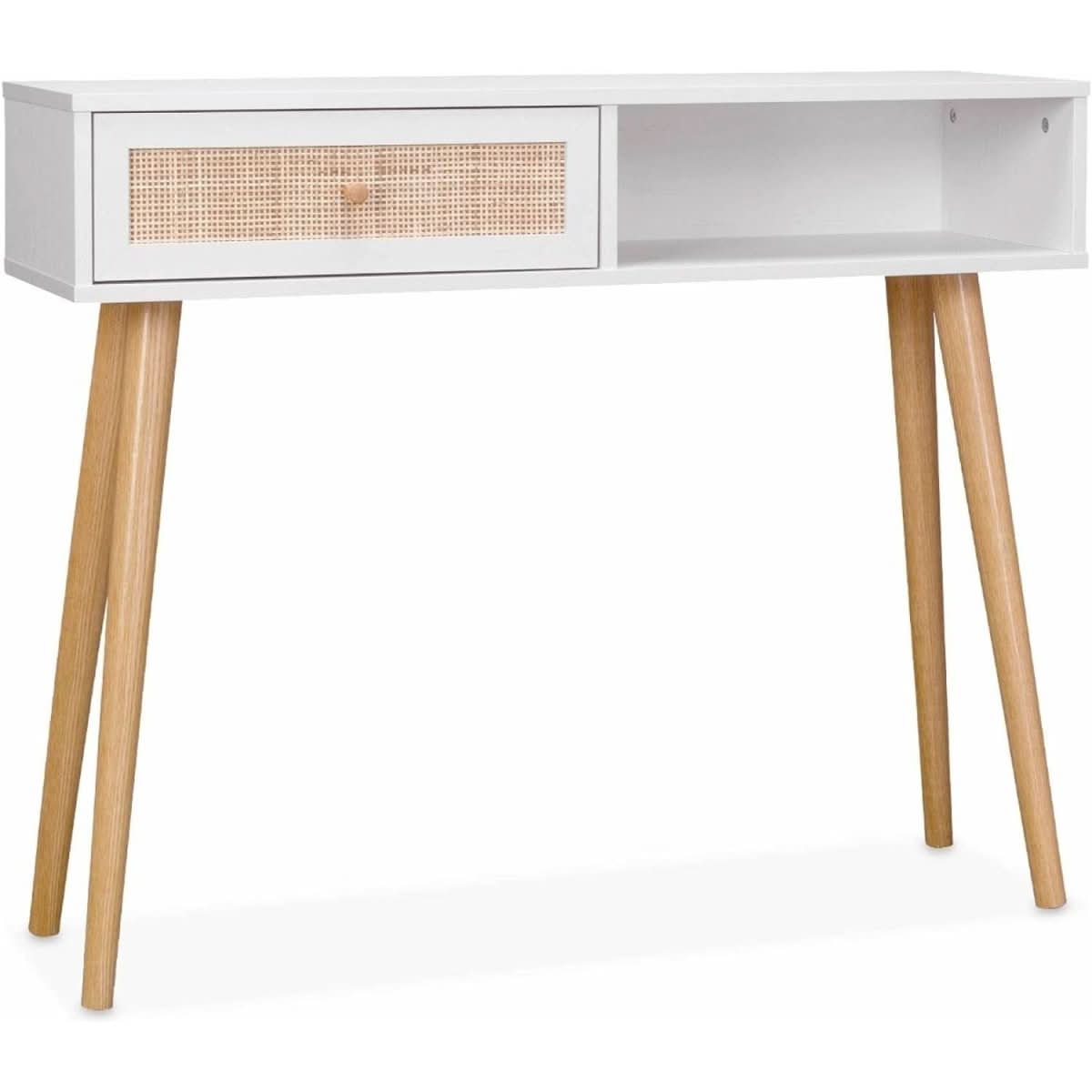 Console Cannage Blanc Bohème | Écho - Designix Console