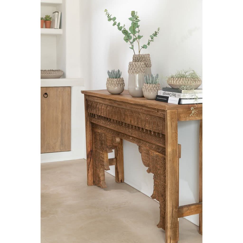 Console en Bois de Manguier Naturel - Designix