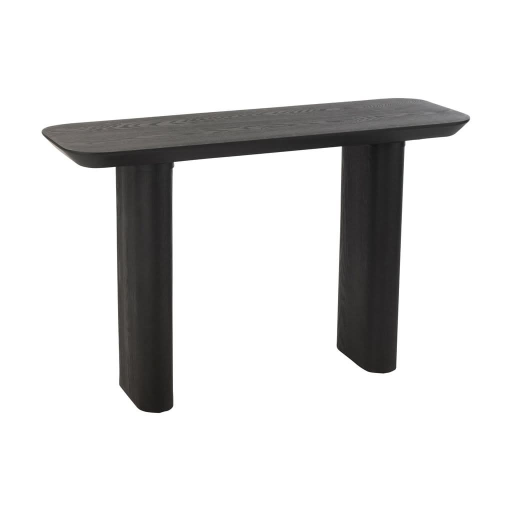 Console Noir En Bois De Sapin - Designix