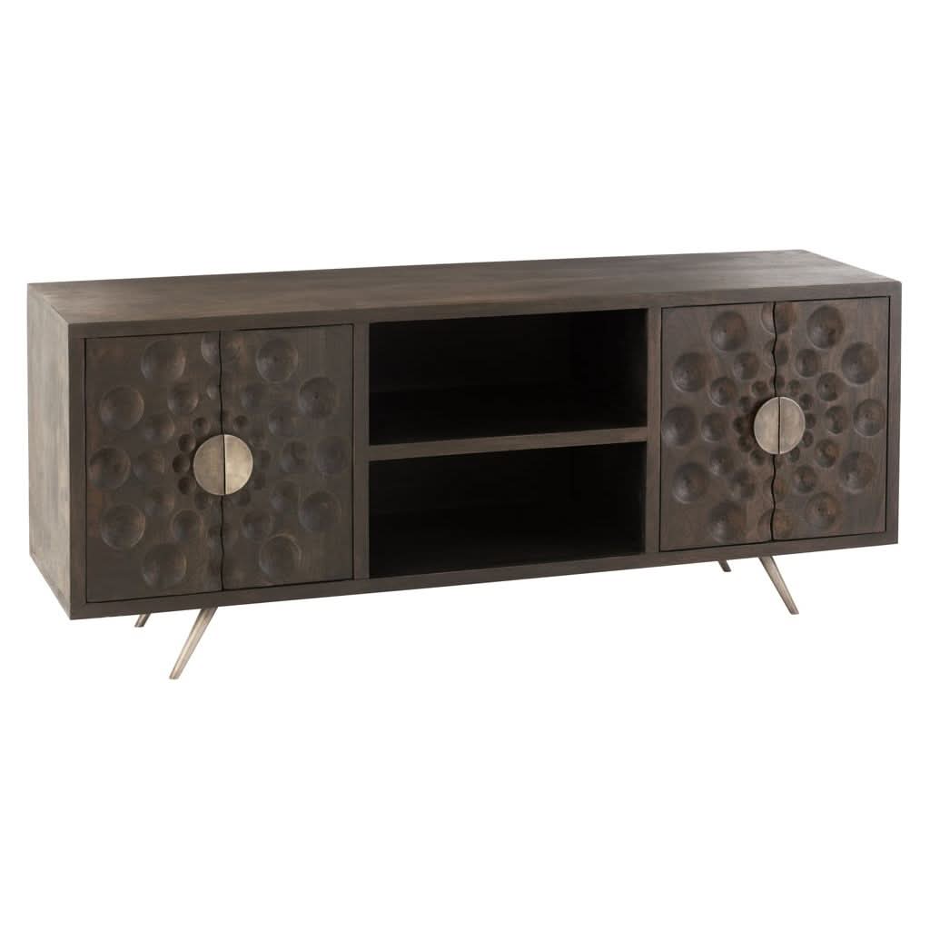 Console TV Bois de Mangue Marron - Designix