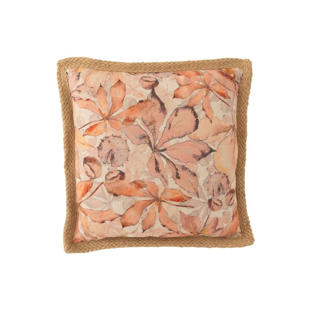 Coussin Jardin Polyester Beige Vert - Designix