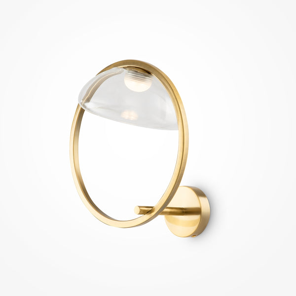 Lunare Wandleuchte goldfarben