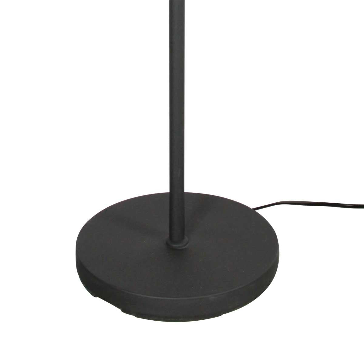 Lampadaire Noor noir, abat-jour en liège Ø30 cm