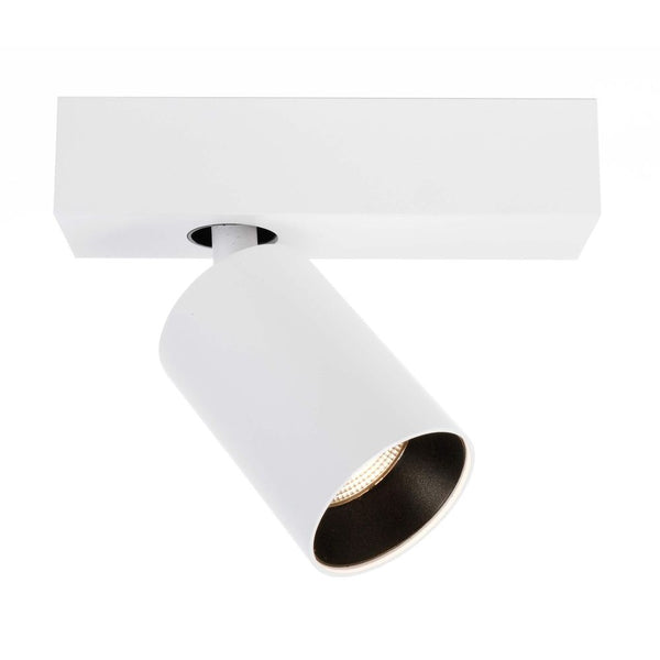 Spot Klara aluminium et blanc