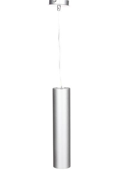 Autre vue du luminaire suspendu, mettant en évidence sa silhouette verticale et épurée.